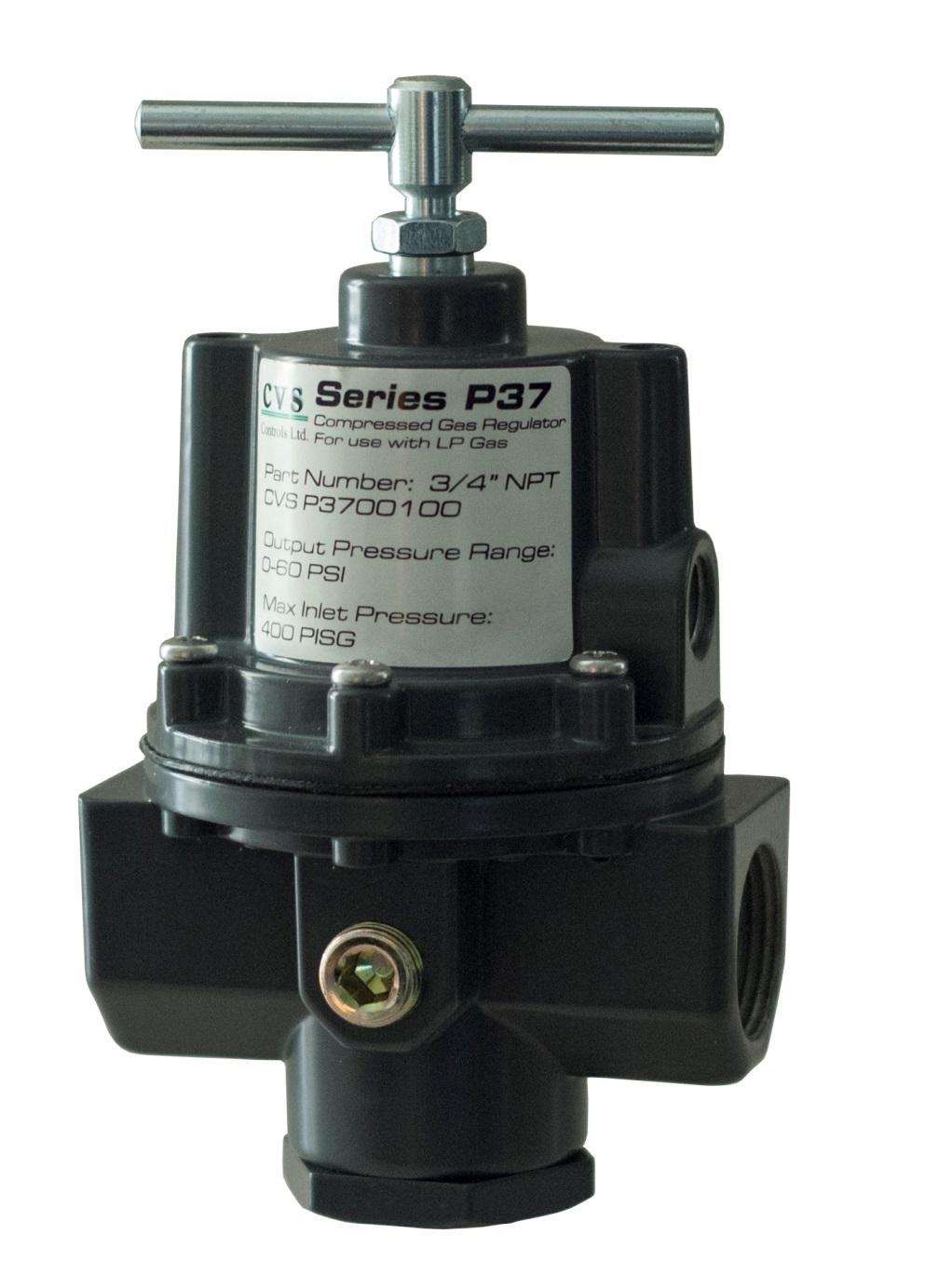 INSTRUCTION MANUAL CVS P37 LP Gas Reducing Regulator The CVS Controls P37 Regulator is a non-relieving, pressure reducing regulator suitable for use in LP gas applications (Natural Gas and Propane).