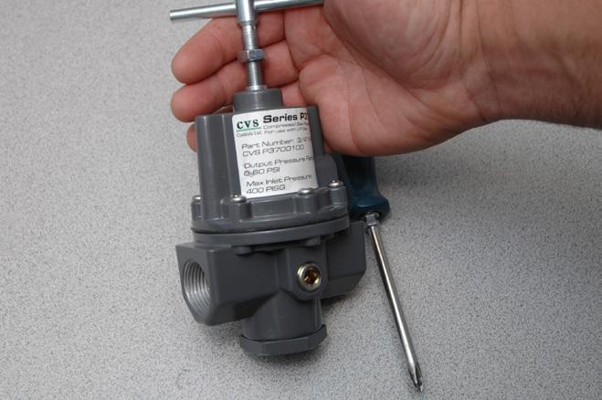 Note: The CVS P37 Regulator is a non-relieving regulator. The use of a relief valve is recommended in the installation.