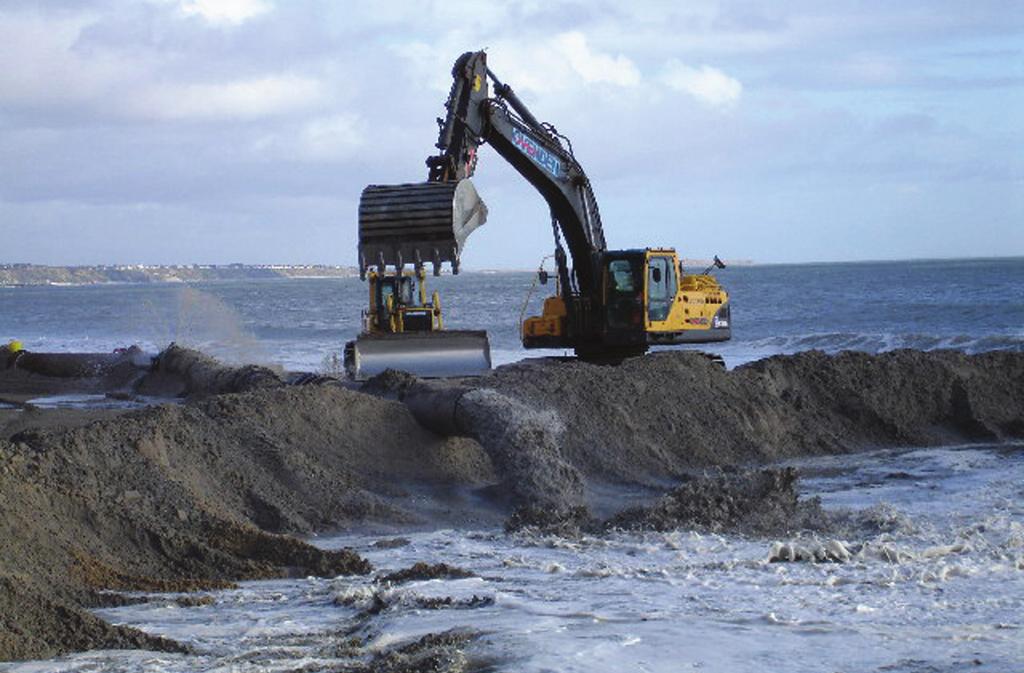 Replace eroded sediment Soft engineering coastal protection