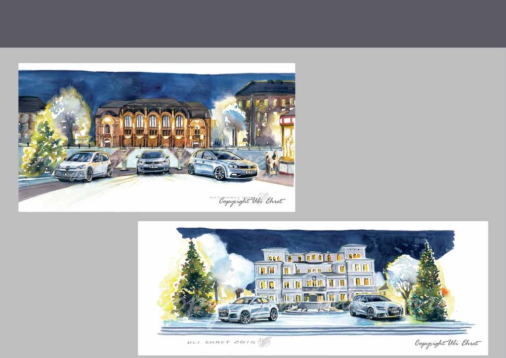 #632 VW Weihnachten - On canvas: 180 x 100 cm, 150 x 70 cm, 80 x 40 cm - Framed prints: 50 x 60 cm, 40 x 50 cm, 25 x 30 cm