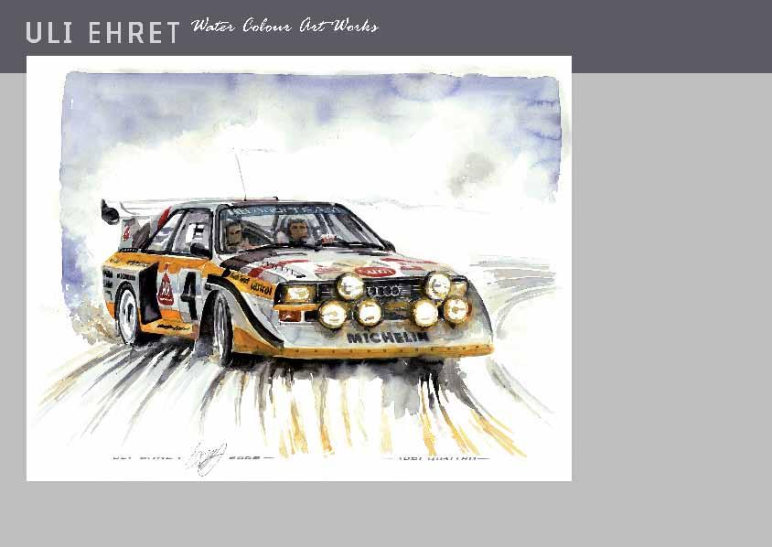 #224 Audi Quattro - On canvas: 160