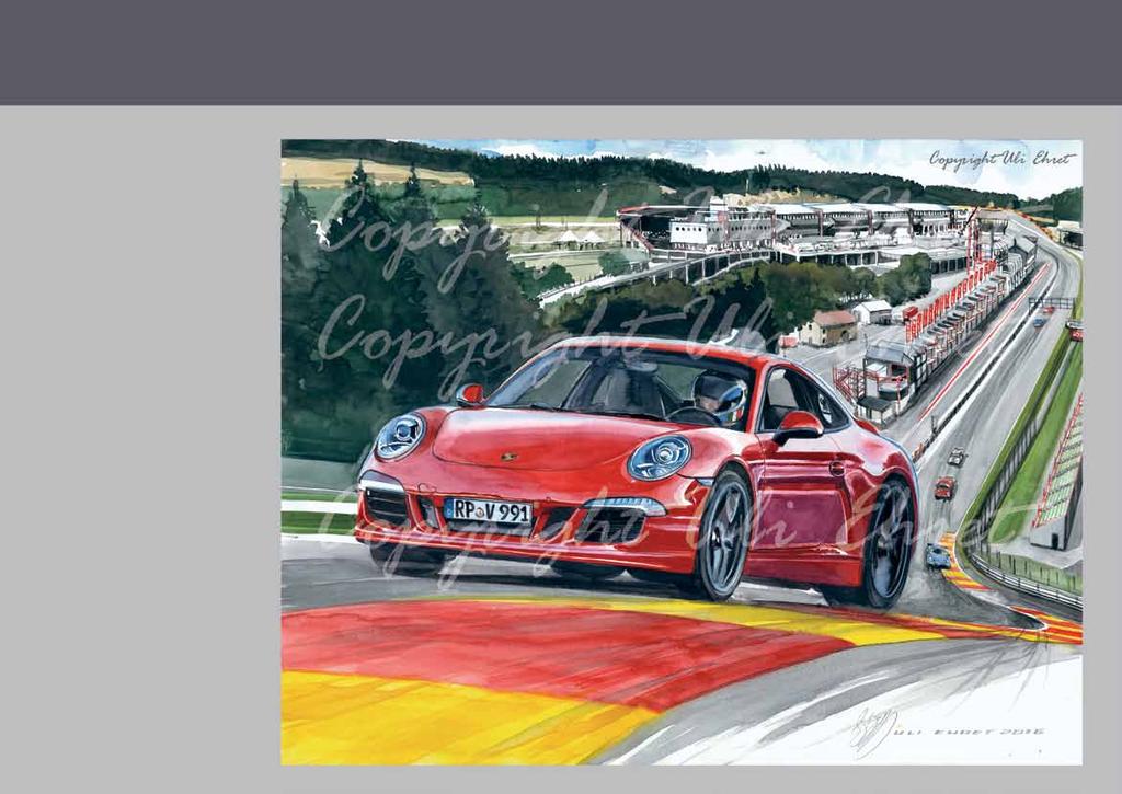 #628 Porsche 991 Spa - On canvas: 120 x 160 cm, 100 x 130 cm, 90 x 120 cm,