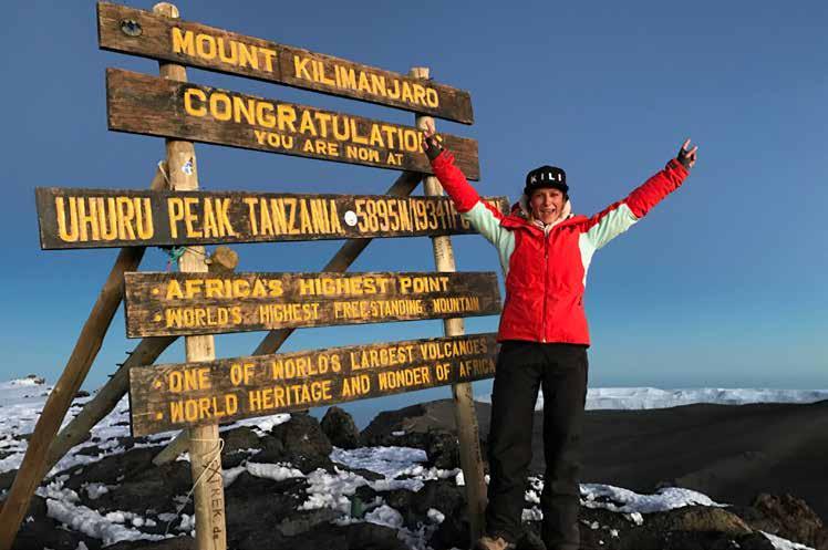 VERITY AT SUMMIT OF MT KILIMANJARO RAISING FUNDS FOR KENYA CHARITY When Verity Boulton decided halfway through last year that she would climb Mt Kilimanjaro, she didn t know what she had let herself