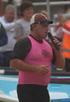 MARK S STIRRING RENDITION OF NATIONAL ANTHEM Freshwater boat sweep Mark Rickard was asked to sing the National Anthem at the club s Australia Day boat carnival at