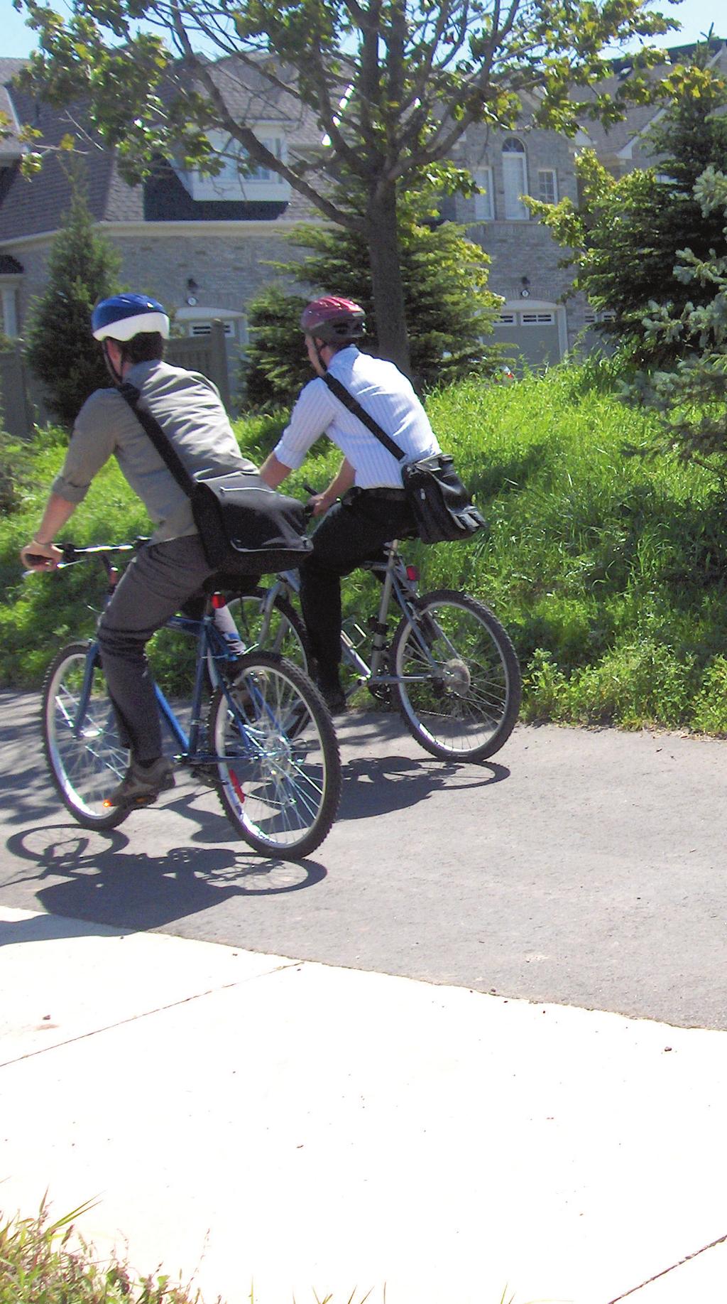 Just as with sidewalks, bicycle lanes and paths need to connect places if they are going to be used for active transportation.