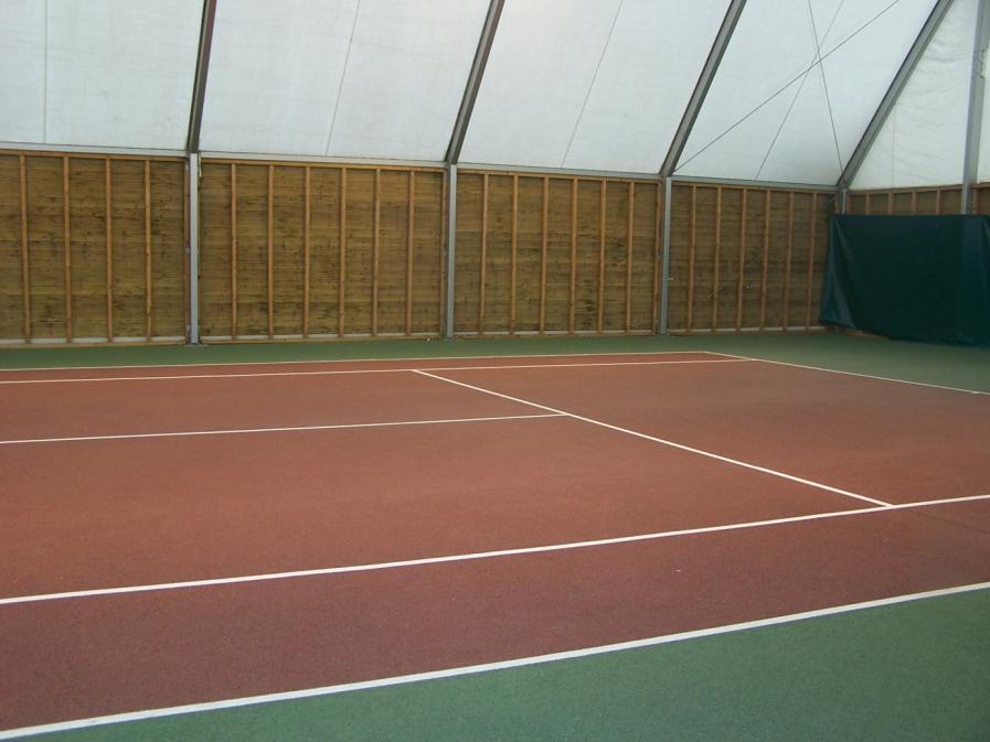 Tennis courts : Optionally Warm-up zone training without balls