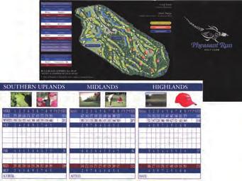Scorecards are available in the following sizes: 6 x12, 6 x8, 5 x12, 4 x12 and custom sizes.