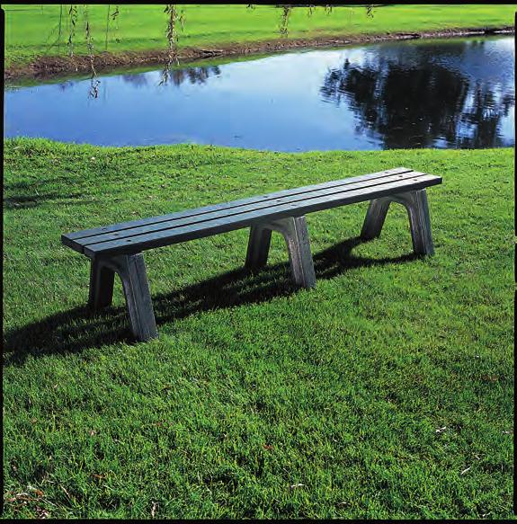 Made from 100% Greenwood recycled plastic lumber, the bench requires minimal maintenance and will never chip, rot, split or ever need painting.