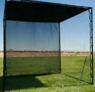 HITTING CAGES Professional Golf Hitting Cage Heavy duty cage perfect for teaching area, or facilities without a full driving range Impact panels last 1-3 years (weather and usage dependent) and are