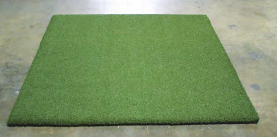 This mat provides the feel of hitting off of a lush fairway, plus it affords the user the ability to use