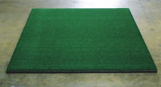 This fantastic mat has a blend of two different lengths of knitted nylon turf height.