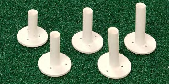 added (unlike loud plastic trays) 100 ball capacity 090816 Rubber Tees These durable rubber tees are Wood