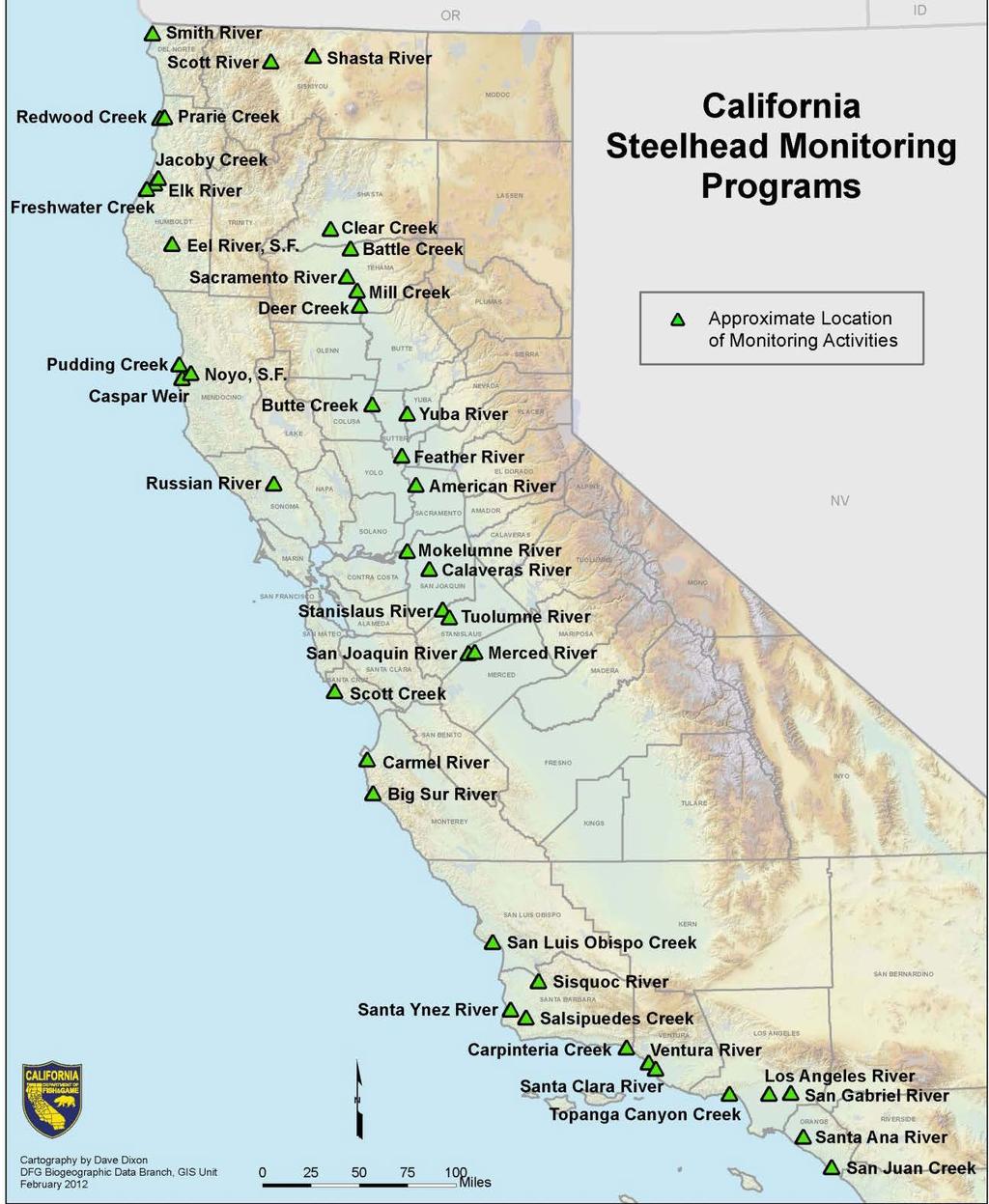 California Steelhead Monitoring Plans: California Coast: California Coastal Salmonid population Monitoring: Strategy, Design, and Methods.