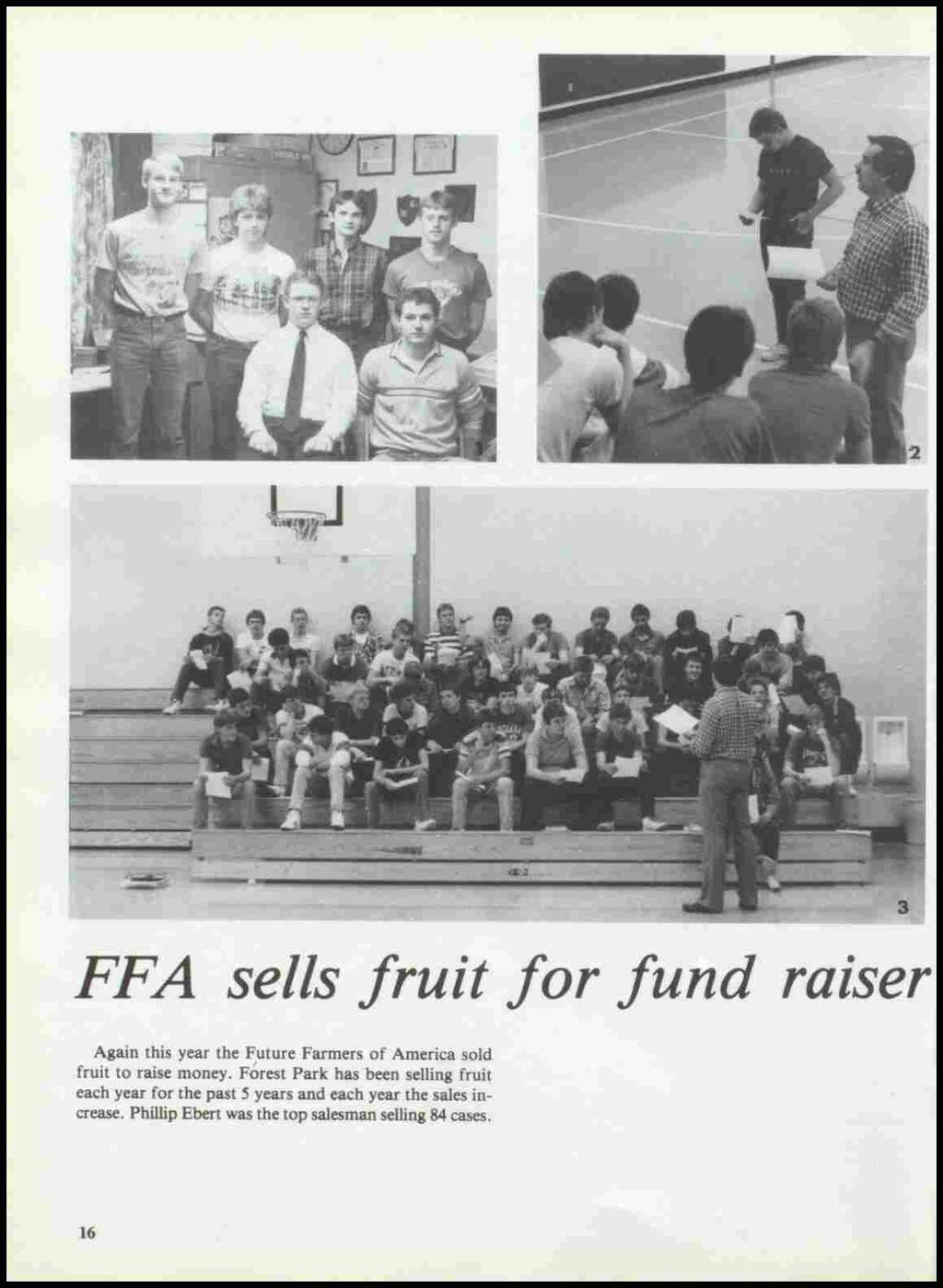 FF A sells fruit for fund razser Again this year the Future Farmers of America sold fruit to raise money.