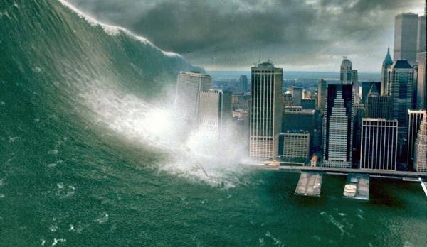 A Tsunami and a Hurricane The ocean can cause destruction. Waves can create a big deluge and crash into cities. But what is the cause of this? Tsunamis can create great devastation.