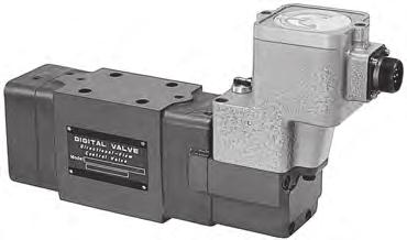 Digital directional & flow control valves D-DF(R)G Functional Symbols Model Code D-DFG- D-DFG-~ D-DFRG-/ D-DFG--C--- Digital directional & flow control valve Size Spool type (neutral position) : ll