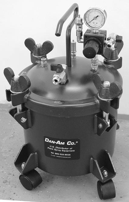 Dan-Am 10 Liter / 2.5 gallon Pressure Pot Operating Instructions Engineered and assembled by Dan-Am Co.