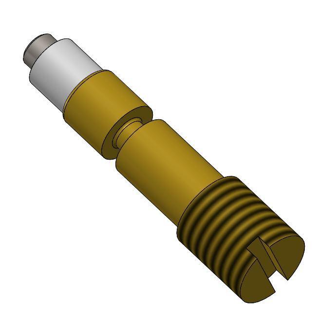 4.4.1 Plug design Figure 4.8 show a SolidWorks model of the plug designed for the leak identification experiment.