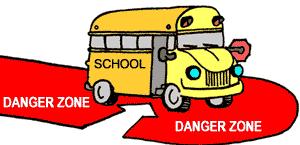 VIII. Remember the Six Danger Zones SLIDE 12 The front of the bus 1. The right side of the school bus 2. The rear of the bus 3. The left side of the bus 4. The forward blind area on the left side 5.