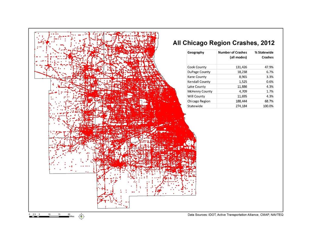 Fatalities/Injuries in Illinois Urban Areas: City Streets: