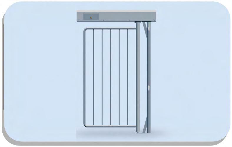 Page 14 of 22 OPSG -GAL Full Pedestrian Gate The Full Height Pedestrian Gate is a Bi-directional ADA compliant swing gate, and is designed to control cyclists, wheelchair users, maintenance personal