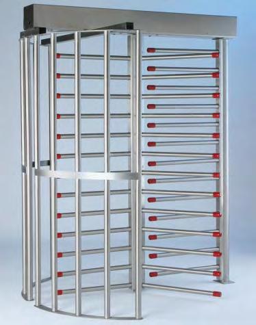 Page 18 of 22 OHS-430 Tandem Full Height The Tandem Full Height turnstile is available with clockwise, counter clockwise and bi-directional passage in both indoor and outdoor settings.