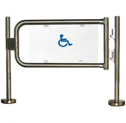 Page 21 of 22 OSG-100 ADA Swing Gate The ADA swing gate with acrylic insert can be used as both an interior or exterior gate where an extra gate is needed for handicapped entry as well as deliveries