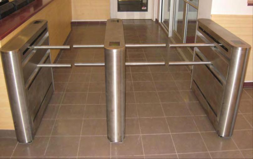 Page 8 of 22 OSAB-DA Optical Swing Arm Barrier Double Arm The Optical Swing Arm Barrier turnstile system utilizes TURNSTILES unique Beam Scan optical detection solution.