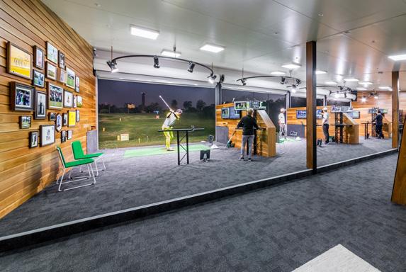 COACHING AREAS Coaching Bays Each top level coaching bay is equipped with 3 high speed cameras, Trackman, GASP, force plates and instant replay TV screens.