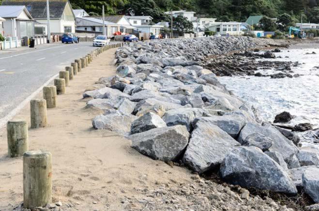 Concrete Seawall Rock Revetment / Key Issues / Considerations / Factual Vertical seawalls can be used in combination with groynes, renourishment and/or rock revetments Effective at reducing erosion