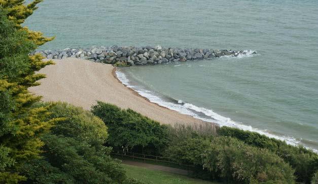 Option: C3 Groynes + Nourishment Interrupts wave action and limits the movement of sediment (gravels and sand) along the coast through longshore drift, thereby reducing localised losses to erosion.