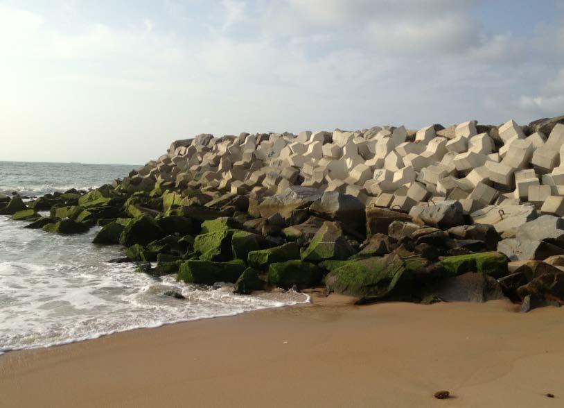 reviewed at detailed design stage / Key Issues / Considerations / Factual Nourishment required in addition to groyne construction Can be constructed from rock, concrete or armour units Can be complex