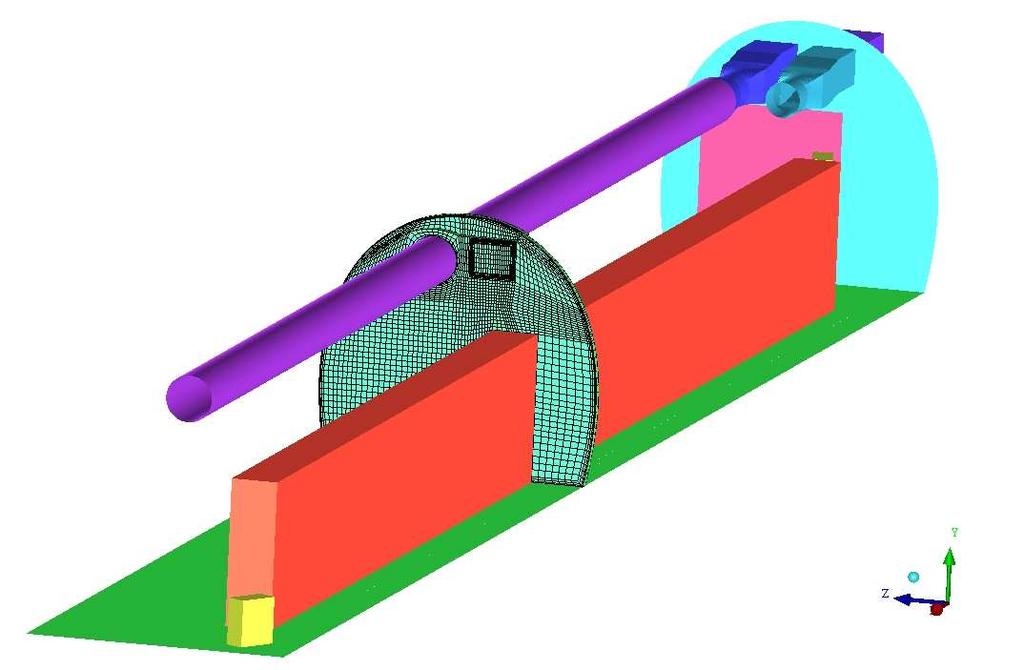 Proceedings of Building Simulation 2011: Exhaust Duct Supply Duct Technical Equipment Cupboard 2 Technical Equipment Cupboard 1 thermal load Hexahedral cells at a cut plane Figure 3: 3-Dimensional