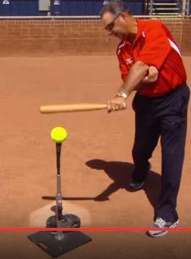 12. Bottom Hand Tee Drill 12U+ Use tee and bownet Give the hitter the ligh