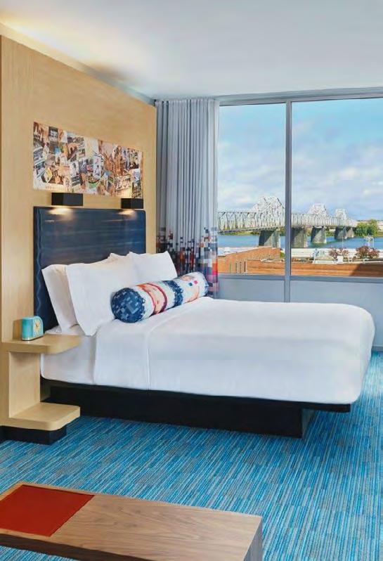 ALOFT DOWNTOWN Located 5.5 miles from Churchill Downs 102 West Main Street, Louisville, KY 40202 Aloft Louisville Downtown offers openness in space and spirit.