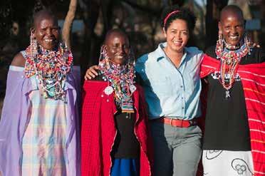 national and international retail fashion outlets. To realise their vision, the women set up the Oltome Nadupo Women s Company (the name means successful elephant in the Maasai language).