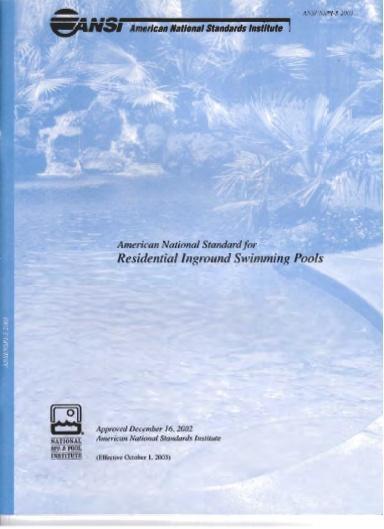 2009 IRC - Appendix G AG103 Swimming Pools AG 103.