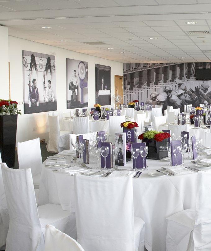 PRIVATE SUITES Doncaster Racecourse benefits from a total of 40 Private Suite facilities.