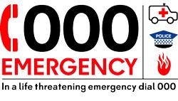 Task Card 3 A 000 CALL 000 is a the NATIONAL emergency hotline service to contact the Police, Ambulance or Fire Services in case of urgent time critical, life threatening situations or other