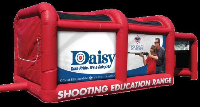 Inflatable BB Gun Range 1,600 00 3 23 5 Daisy's unique inflatable BB Gun Range is powered by a small fan and inflates in less than one minute for easy setup indoor or outdoor.