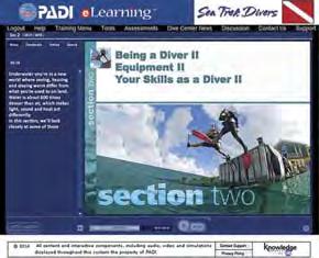 When divers come to you with their erecords, you administer the elearning Quick Review and complete their inwater training.