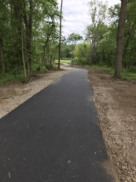 More work is planned this summer for Kibby Road, including a new bike trail that will connect this trail to the trails at the Cascades Park.