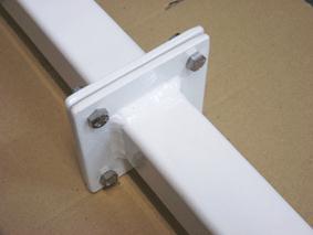 The nylon cable tie holders along one edge should all be on the same side as each other.