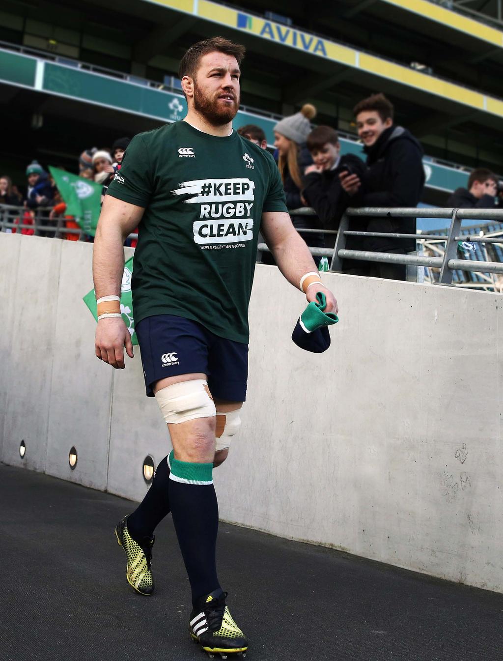 Ireland squad show their support for the campaign at a training session at Wembley Stadium for Rugby World Cup 25 POSITIVE TESTS IN IRISH RUGBY Season Positive