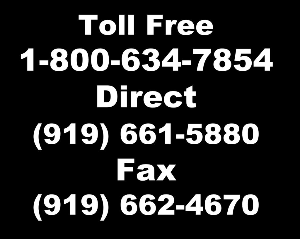Toll Free 1-800-634-7854 Direct