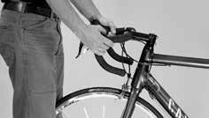 Check whether the handlebars and stem are nether bent nor ruptured and whether they are level and uprght.