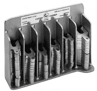 FRONT 37150 SHIM SET Our Shim Dispenser holds a select assortment of shims.