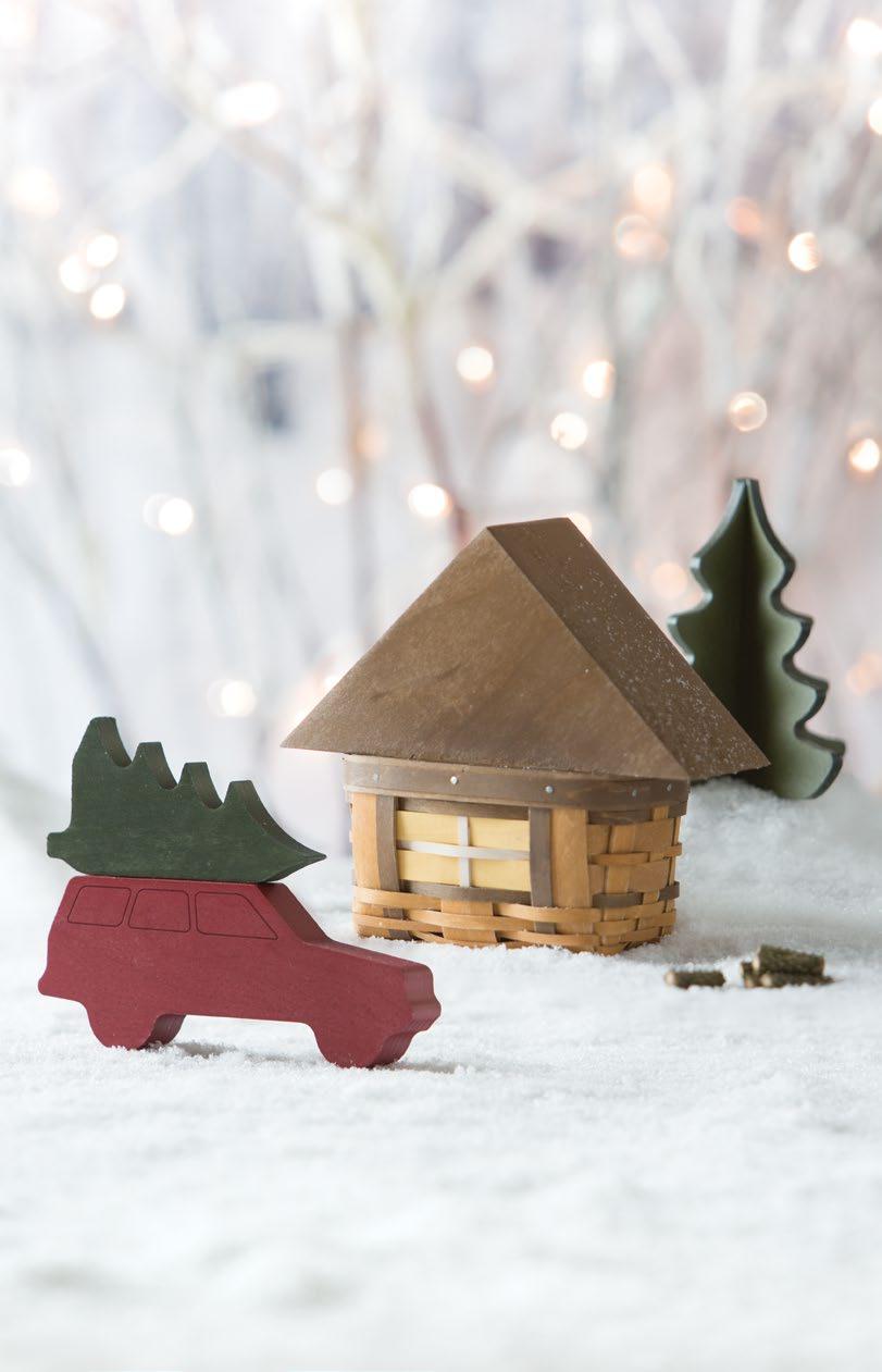 Our delightful WoodCrafts accessories, available to all, complete the beautiful, winter scene.