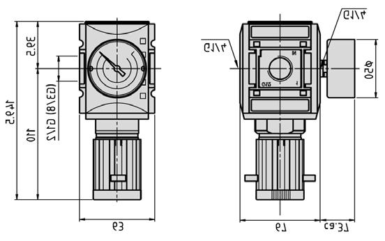 Precision regulator, modell RYP /2 RYP-38,