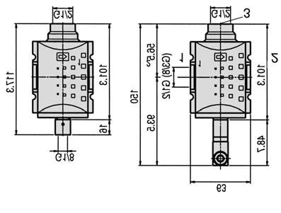 3/2-way inline valve, model